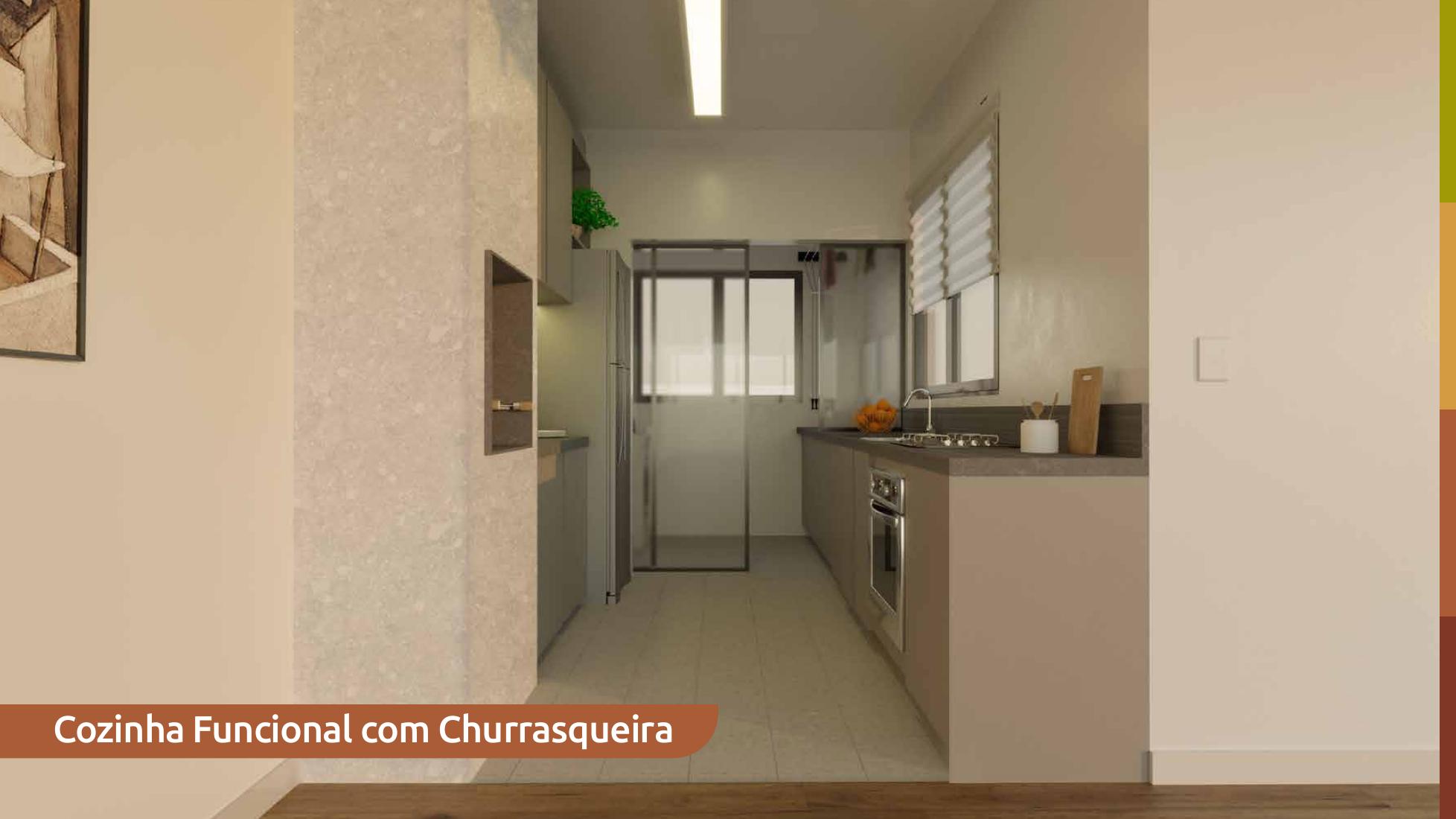 Cozinha Funcional com Churrasqueira