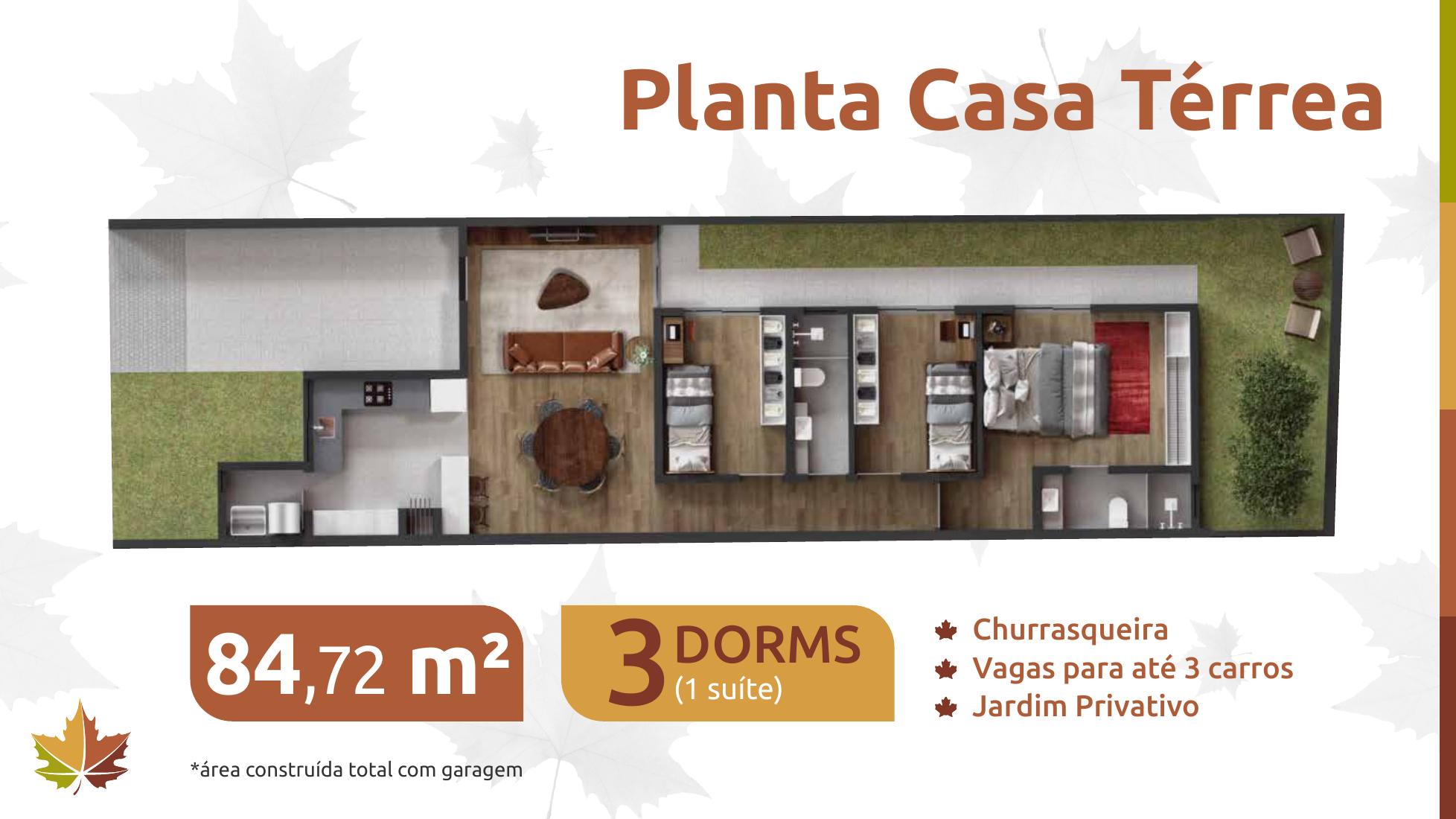 Planta Planta Casa Térrea