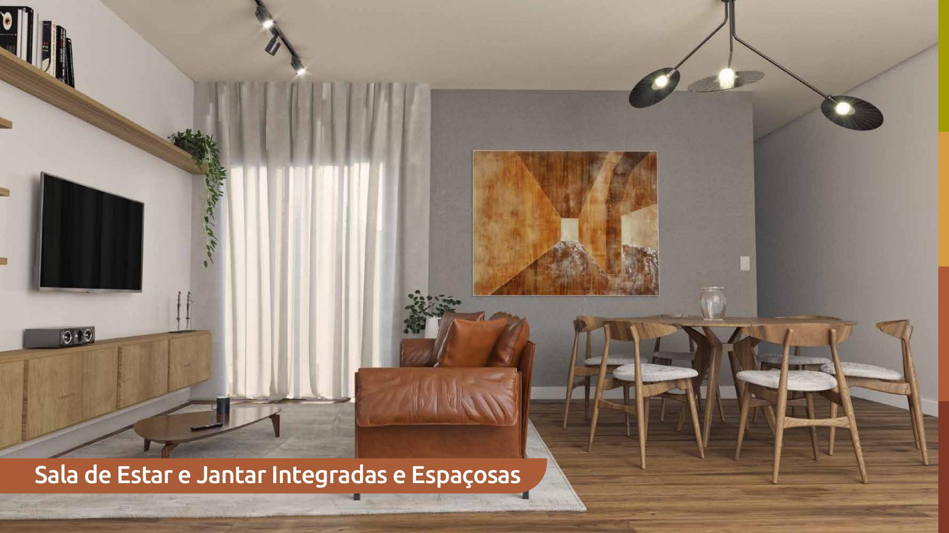 Sala de Estar e Jantar Integradas